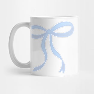 Cute Coquette baby blue ribbon bows repeating pattern seamless girly aesthetic this is me if you even care Mug